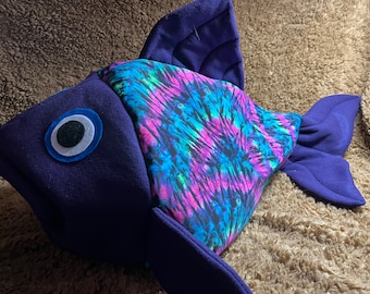 Dark Tye dye fish costume