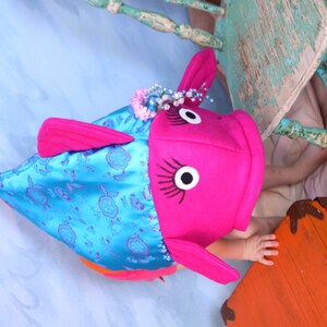 Hot Pink sequin fish costume-one size fits all image 4
