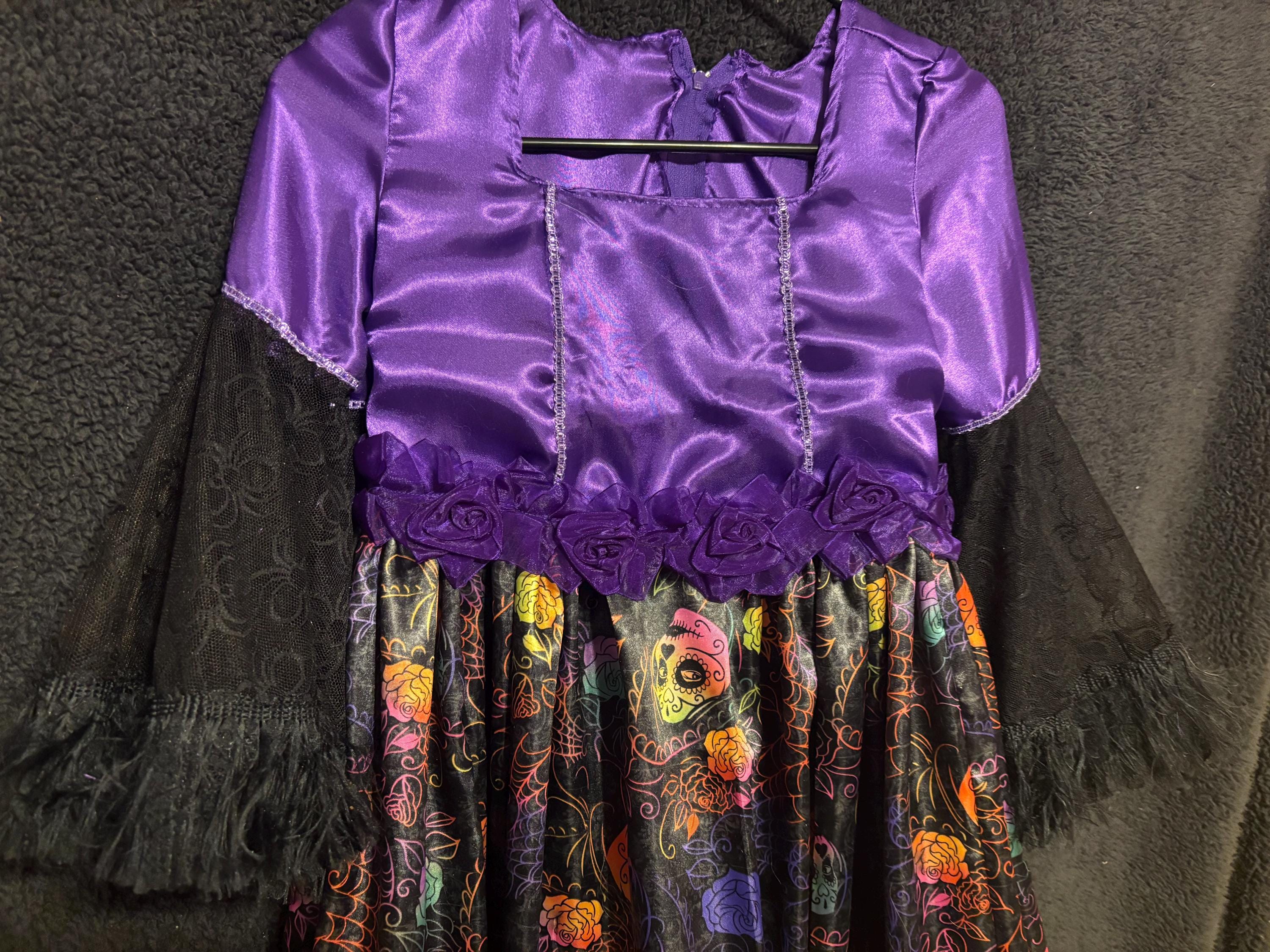purple day of the dead dress Purple Lady Carnival Dress Party Day of The Dead Figurine Skeleton Skull Decor