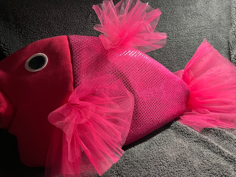 Hot Pink sequin Beta Fish costume-one size fits all image 1