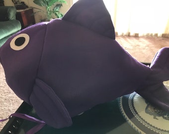 Purple fish costume