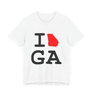 I Love GA -  Georgia State Icon Tee