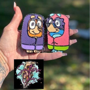Blaue und braune Hunde Grannies Freshie
