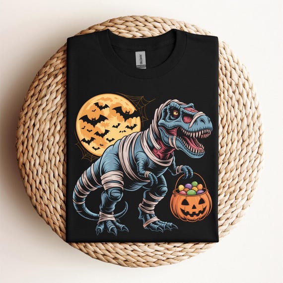 Halloween shirts, for Boys Kids Dinosaur Skeleton T rex Scary Tee, Spooky Saurus Rex Shirt, Cute Halloween Tee, Dinosaur Halloween tee, D371