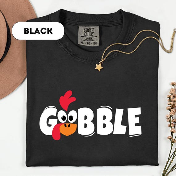 Comfort Colors® Gobble Gobble Thanksgiving Shirt, Thanksgiving tshirt womens, family thanksgiving shirts, funny tee,Thanksgiving shirt ,D453