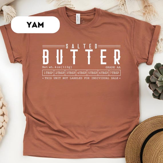 Comfort Colors®, Butter Shirt, Funny Baking Shirt, Salted Butter Tee, Baker Gift, Butter Lover Shirt, Foodie Gift, Stick of Butter Tee, D382