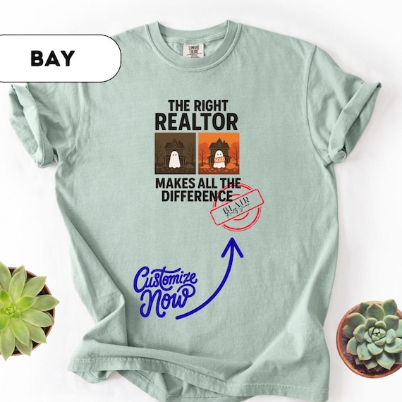 Comfort Colors®, Realtor Fall Apparel, Real Estate Shirt, Realtor Gift tee, Realtor Fall Halloween Shirt, Real Estate Agent Gift D496