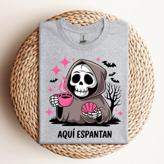 Aqui Espantan Sweatshirt, Latin Halloween Shirts, Spanish Halloween Tee, Funny Spooky Shirts, Dia De Muertos Shirts, Spooky Season Tee, D330