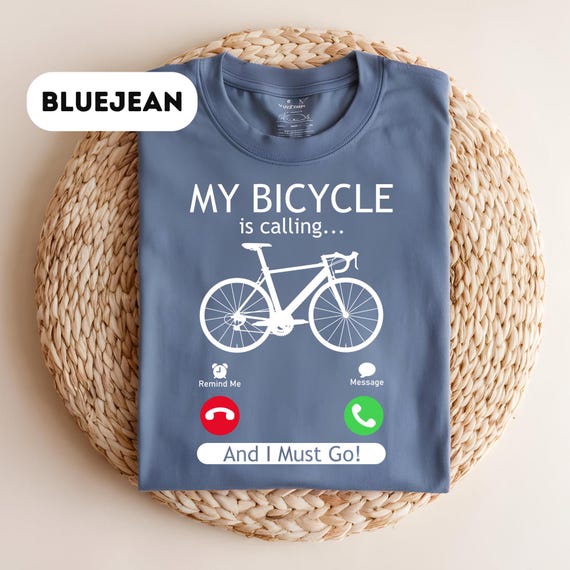 Comfort Colors®,My Bicycle Is Calling, Bicycle Graphic Tee, Cool Biking Shirt, Birthday Gifts for Her, Cycling Clothing, Mountain Bike, D188