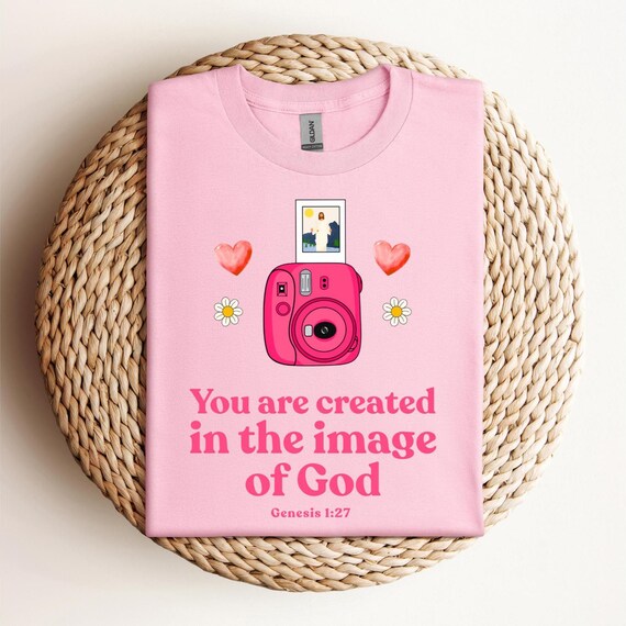 Made in the Image of God Shirt, Made in the Image of God Oversize Simple Shirt, Made in the Image of God Gift Idea, Christian Gift Idea,D246
