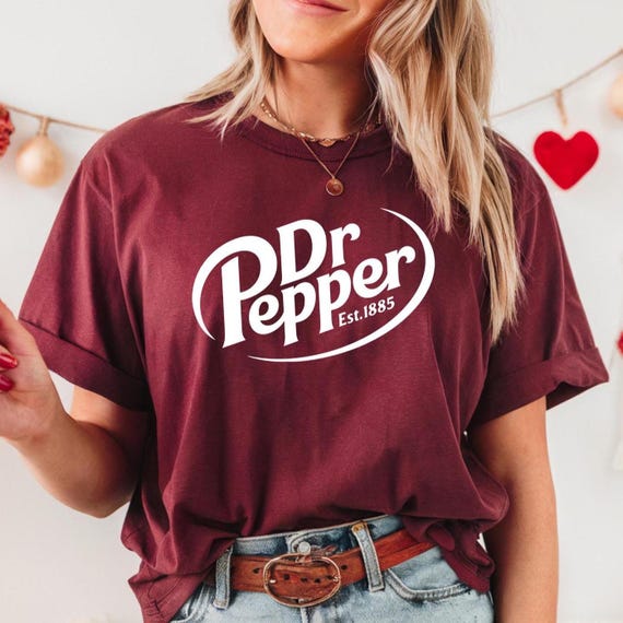 Dr Pepper Est 1885 Shirt, Gift for Dr Pepper Soda Lover, Dr Pepper Logo Shirt, Unisex Crewneck Shirt for Pepper Lover, Christmas Gift, D185