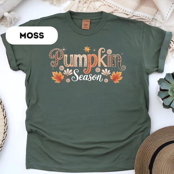 Comfort Colors®, Pumpkin Season T-Shirt, Autumn Fall Shirt, Thanksgiving Shirt, Fall Pumpkin Shirt, Graphic Shirt, Fall Shirt, D395