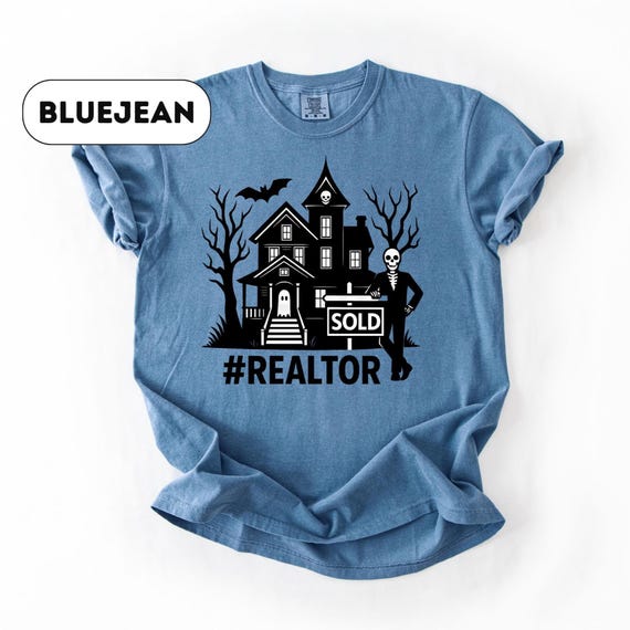 Comfort Colors® Funny Realtor Halloween T-Shirt, Real Estate Shirt, Realtor Tee, Realtor TShirt, Realtor Closing Gift, Graphic Tee, D450
