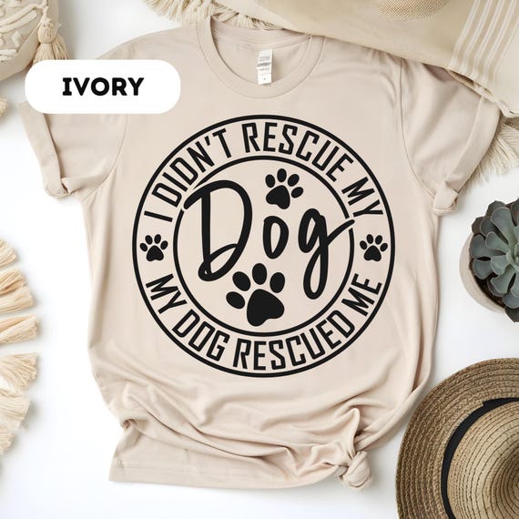 Comfort Colors®, Dog Rescue Tee, Animal Adoption Shirt, Dog Adoption Tee, Rescue Adopt Foster Shirt, Dog Paw Shirt, Animal Rescue Shirt,D308