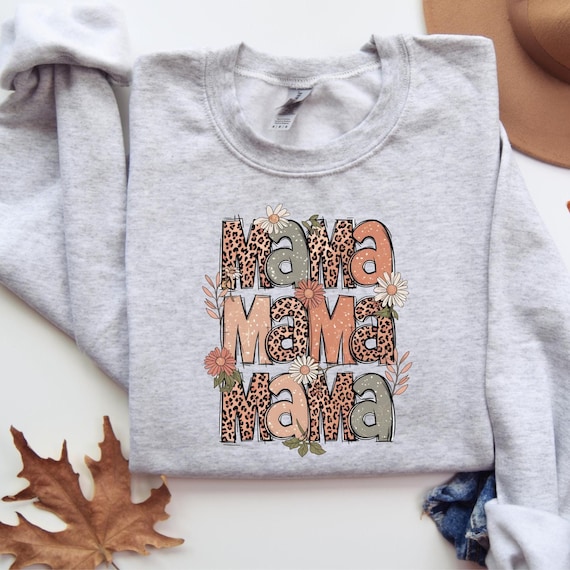 Leopard Mama Shirt, Mothers Day Gift, Mom Shirt, Retro Mama Shirt, Gift For Mom, Mama Shirt, Leopard Mama T-Shirt, Christmas Gift, D422
