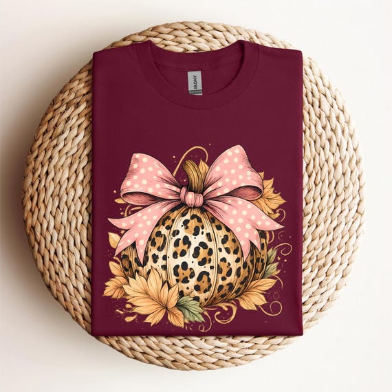 Leopard Pumpkin Sweatshirt,Leopard Print Pumpkin Tee,Halloween Sweater, Halloween Pumpkin Sweatshirt,Cute Fall Sweatshirt,Thanksgiving, D369