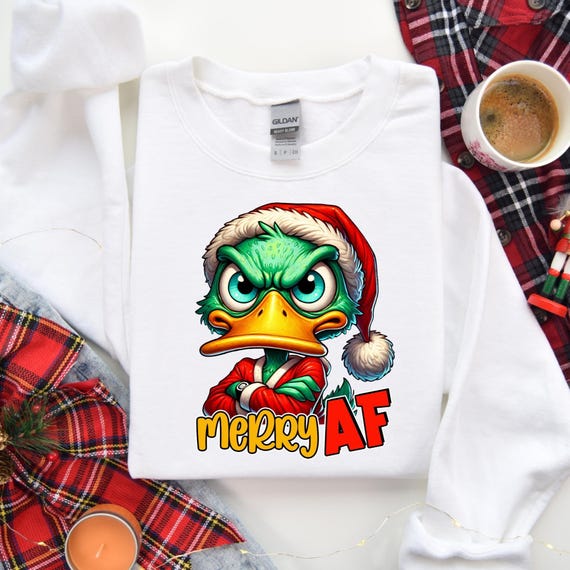Christmas Duck Shirt, Merry Duckmas Shirt for Women, Duck Christmas Shirt, Funny Duck Tee, Duck Lover T-Shirt, Funny Duck Xmas Tee, D117