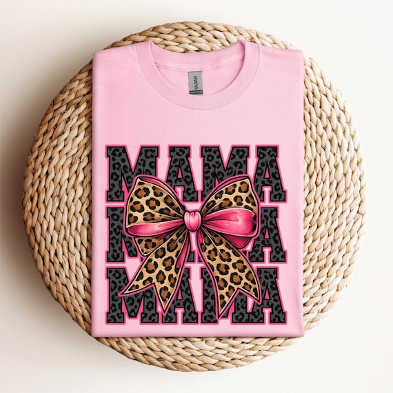 Leopard Mama Shirt, Mothers Day Gift, Mom Shirt, Retro Mama Shirt, Gift For Mom, Mama Shirt, Leopard Mama T-Shirt, Christmas Gift, D421