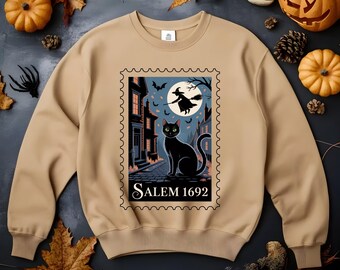 Salem Apothecary Halloween Sweatshirt, Retro Style Halloween Tee, Salem Witches Shirt, Salem Sweatshirt, Salem 1692, Halloween Gift, D224