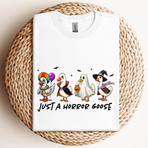 Spooky Ghost, Halloween Shirt, Goose Shirt, Halloween Ghost Shirt, Silly Goose Shirt, Fall Shirt, Spooky Shirt, Pumpkin Costume Shirt, D311