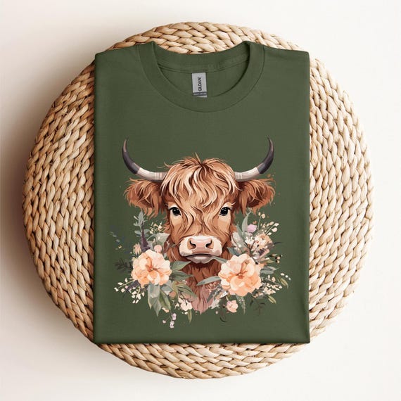 Floral Cow Shirt, Cow T Shirt, Cow Lover Shirt, Farming Shirt, Farm Girl Shirt, Cow Lover Gift, Cow Farm Shirt, Country Tee, Dairy Farm,D290