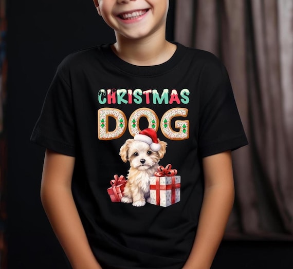 Christmas Dog Shirt, Dog Lover Shirt, Holiday Shirt, Cute Xmas Shirt, Cute Gift for Dog Lover, Dog Mom Shirt, Merry Christmas Shirt, D135