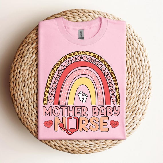 Mother Baby Nurse Sweatshirt, MBU T-Shirt gift for Mother-Baby Nurse, Mother Baby RN Crewneck Sweater, OB L&D Nurse, Mother Baby Unit, D254