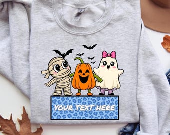 Halloween shirt, Girls Halloween shirt, pumpkin, candy corn, ghost trio shirt, personalized, Personalized Halloween Girls, D328