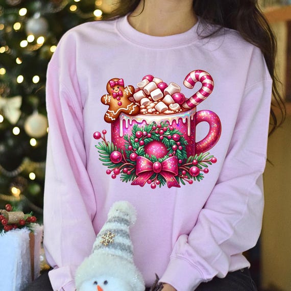 Marshmallows Hot Cocoa Hot Chocolate Chips, Whipped Cream Candy Cans Shirt, Christmas Snacks, Xmas Shirt, Merry Christmas, Xmas Gift, D038