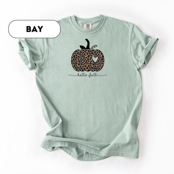 Comfort Colors® Leopard Pumpkin Shirt, Cheetah Pumpkin Shirt, Thanksgiving Shirt, Thankful Shirt, Fall Shirt, Family Matching Shirt, D454