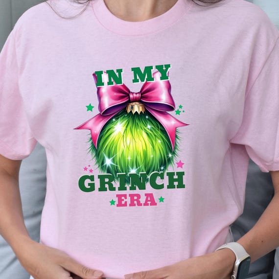 In My Grinch Era Christmas Sweatshirt, The Grinch Christmas Sweatshirt, Grinchmas Sweatshirt, Womens Christmas Sweatshirt, Winter Tee, D119