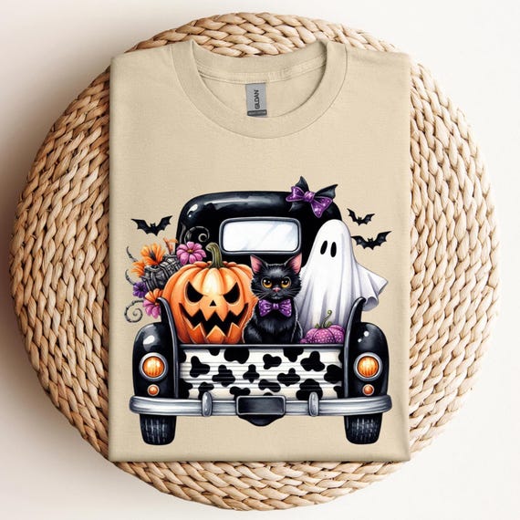 Halloween Truck Shirt, Halloween Gnomes shirt,Halloween Party,Halloween T-shirt, Hocus Pocus,Halloween Funny Tee,Halloween Spooky Shirt,D366