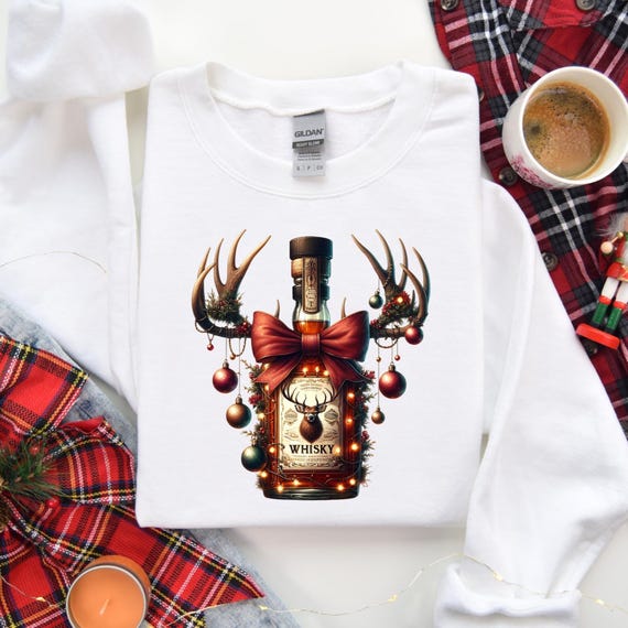 We Whiskey You A Merry Christmas Tshirt, Xmas Drinking Gift, Xmas Men Shirt, Xmas Party Tee, Whisky Christmas Tee, Whiskey Lover Gift, D081