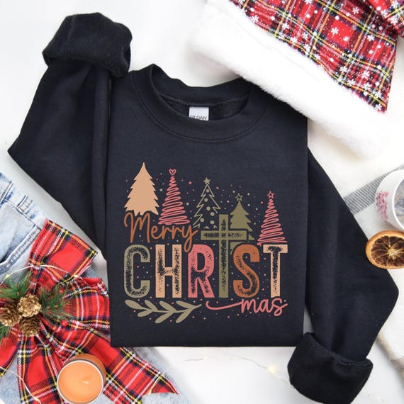 Merry Christmas Sweatshirt, Merry Christmas Tee, Christ-mas Tee, Jesus Christ Sweater, Religious Gift, Christmas Gift, Christmas Tee,D128