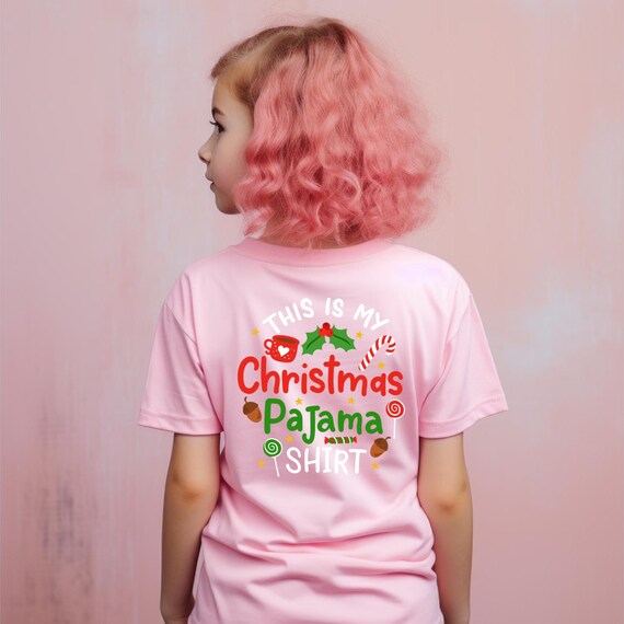 This is My Christmas Pajama Shirt T-Shirt - Unisex Funny Merry Christmas Shirt - XMas Party Tee Holiday Gift for Christmas Birthday, D026