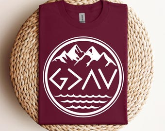 God is Greater than The Highs and Lows T-Shirt, Religious Shirt, Christian Shirt, God Shirt, Church Gift, Christmas Gift, Faith Tee, D287