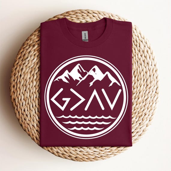 God is Greater than The Highs and Lows T-Shirt, Religious Shirt, Christian Shirt, God Shirt, Church Gift, Christmas Gift, Faith Tee, D287