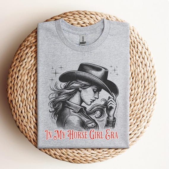 In My Horse Girl Era T-Shirt, Horse Lover Shirt, Horse Girl Shirt, Equestrian Tee, Horse Rider Gift, Gift for Horse Lover, D303