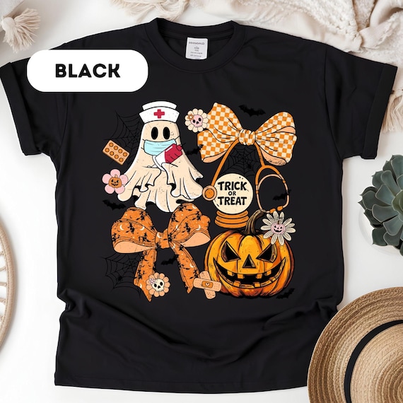 Comfort Colors®, Halloween Nurse Shirt, Boo Crew Tee, Halloween Nurse Shirt, Funny Halloween Shirt, Cute Nurse Shirt, Cute Ghost Shirt, D356