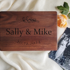 Personalisierte hölzerne Erinnerungsbox - Hochzeitsandenken Geschenk für Paare - Individuell gravierte Jubiläumsbox