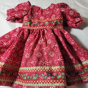 18&quot; Red Medallion Snowflake Dress