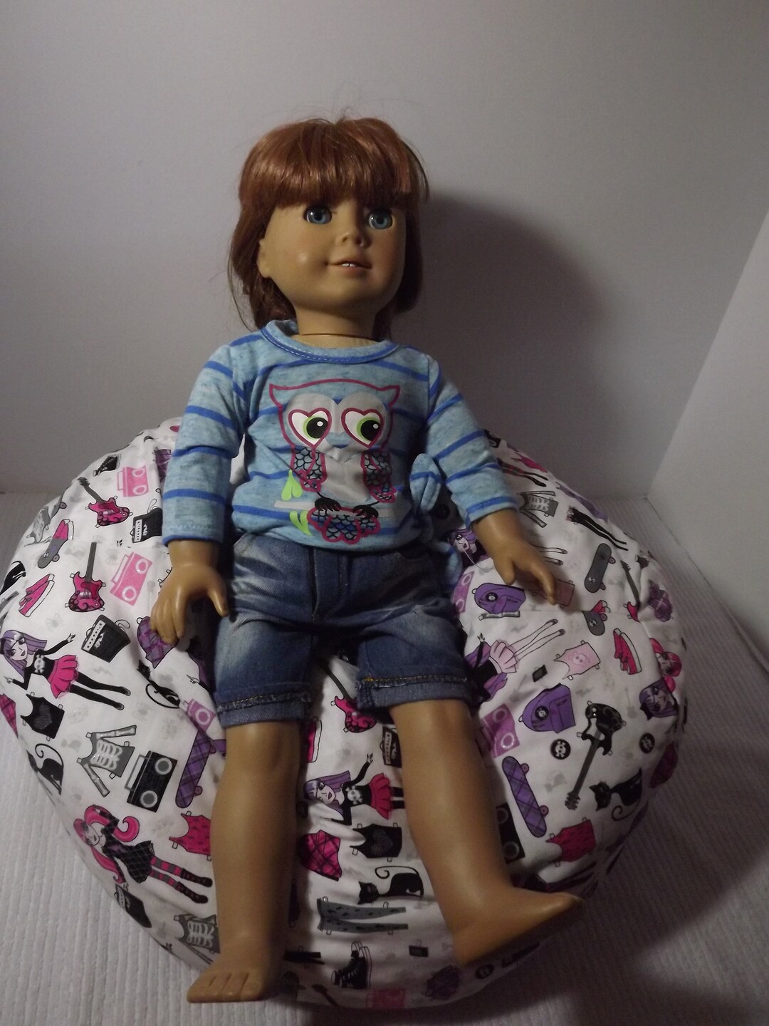 18/15 Doll Bean Bag Chair Etsy