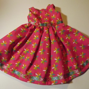 18&quot; Hot Pink Pinwheel Dress