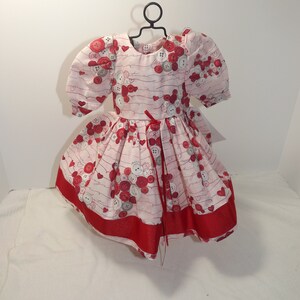 18&quot; Button Valentine Dress