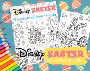 Disney Easter coloring pages - 25 pages