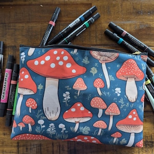 Pilz Zubehör Beutel, Kabel Halter Fall, Kleine Reißverschlusstasche, Fliegenpilz Design Make-up Tasche