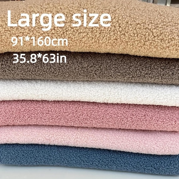 Soft Plush Fabric, Cotton Blend Teddy Fleece By The Yard - 60 Inch Width
