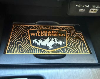 2026+ Subaru Outback Wilderness Dash Insert: TOPO Pattern, PETG Material