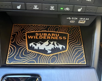 2026+ Subaru Outback Wilderness Dash Pocket Pad: TOPO Pattern, PETG Material
