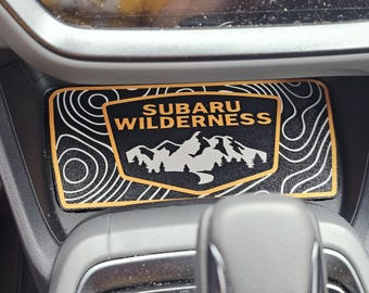 Subaru Forester Wilderness (2026+) Dash Pocket Pad: TOPO Pattern, PETG Material